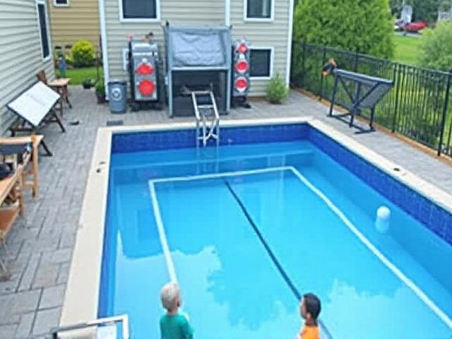 Pool equipment installation example